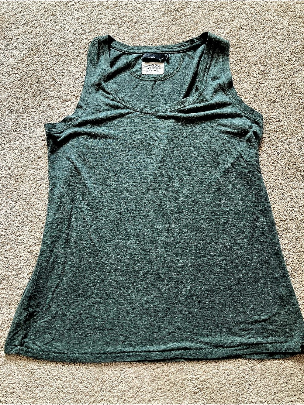 PrAna Women's Green Tank Top Size Medium